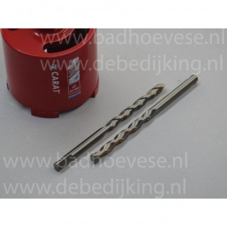 Carat 2 x centeerboor 8mm voor