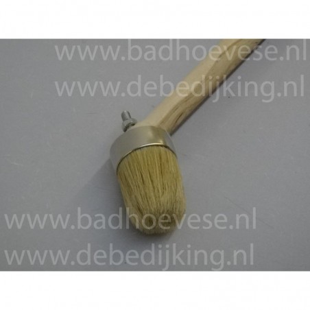 Bokkepoot wit haar  40 mm