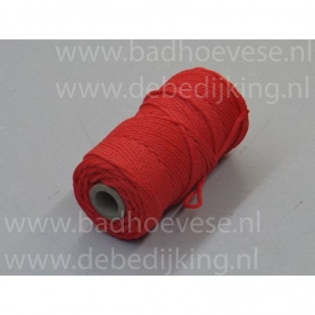 Metselkoord gesl. 4 strengs pp rood