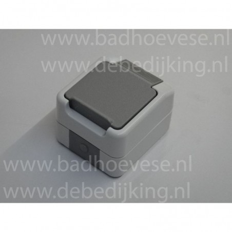 Opbouw wandcontactdoos enkel  ra