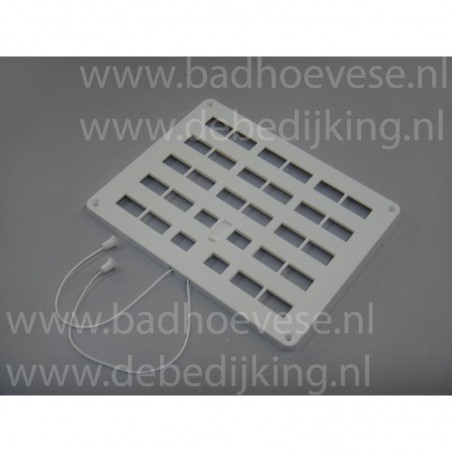 Afsluitbaar ventilatierooster wit