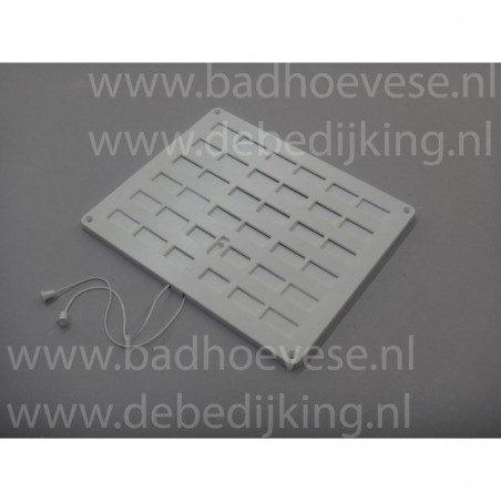 Lockable ventilation grille white