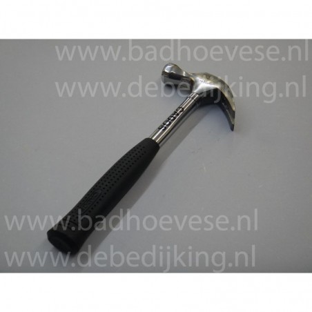 Claw hammer steel handle