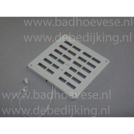 Afsluitbaar ventilatierooster wit