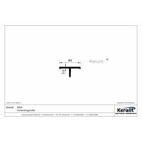 Keralit connection profile