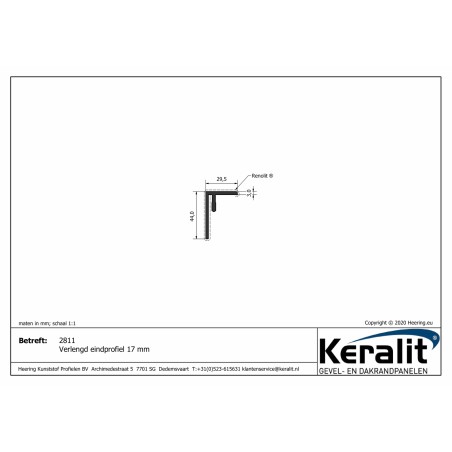 Keralit hook-in start profile