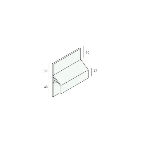 Keralit trim bead connection profile