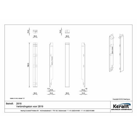 Keralite connecting piece