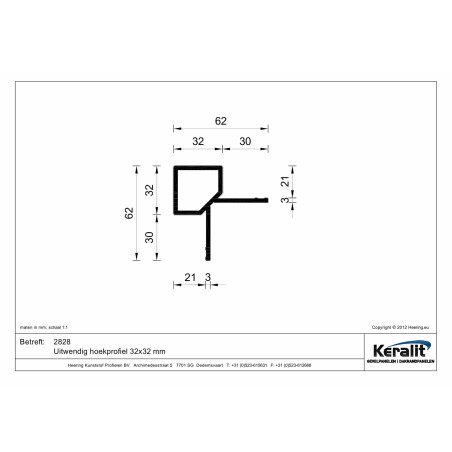 Keralit external angle profile