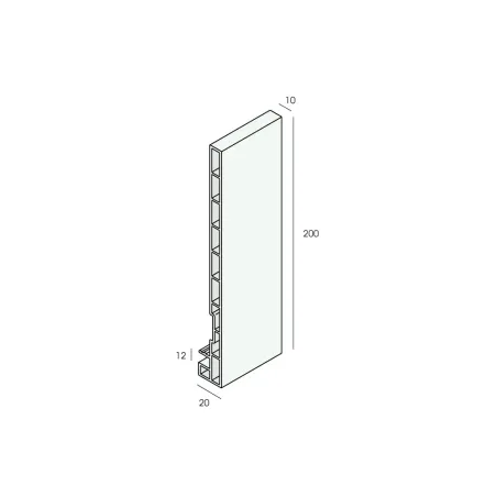 Keralit roof edge panel 200 mm