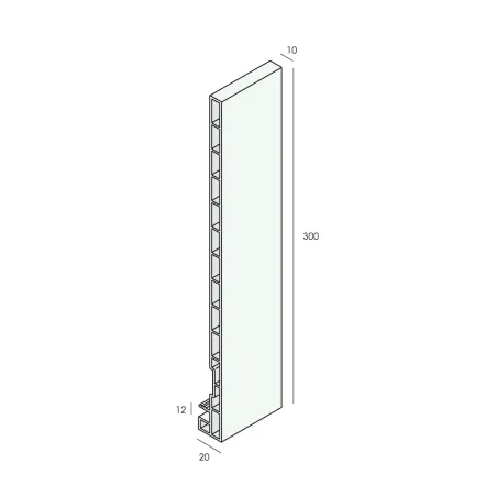 Keralit roof edge panel 300 mm