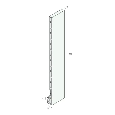 Keralit roof edge panel 350 mm