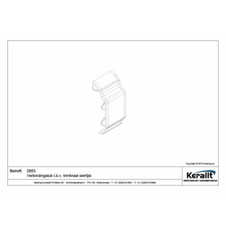 Keralit intermediate decorative frame