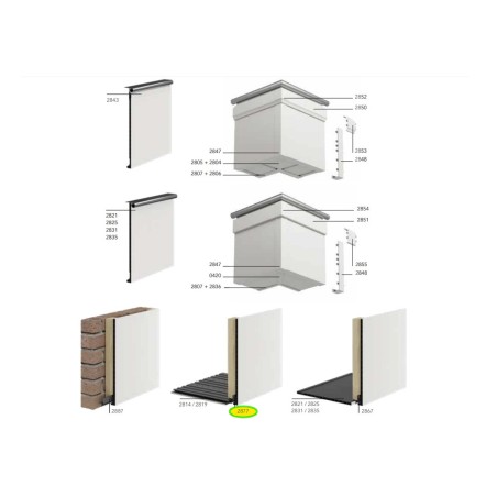 Keralit mounting profile 17 mm