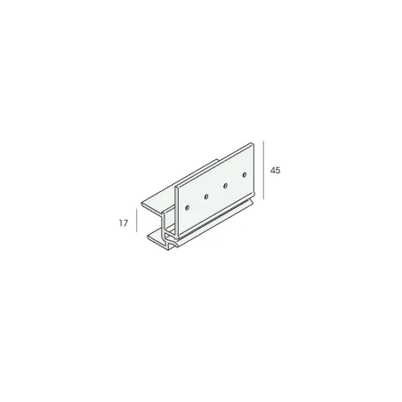 Keralit mounting profile 17 mm