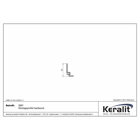 Keralit fascia mounting profile