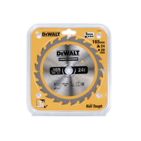 DeWalt Circular saw blade 165 x 20 x24t