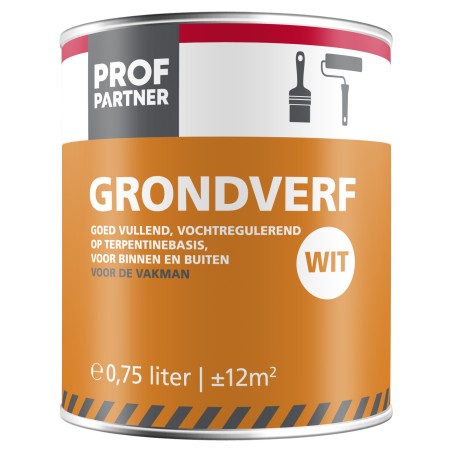 Profpartner Grondverf wit 750 ml