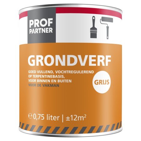 Profpartner Grondverf grijs 750 ml