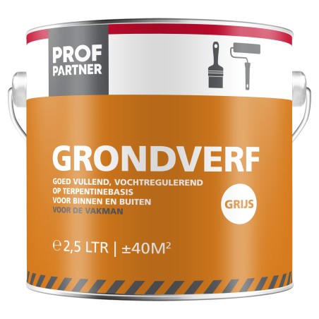 Profpartner Grondverf grijs 2,5 ltr