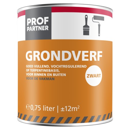 Profpartner Grondverf zwart 750 ml