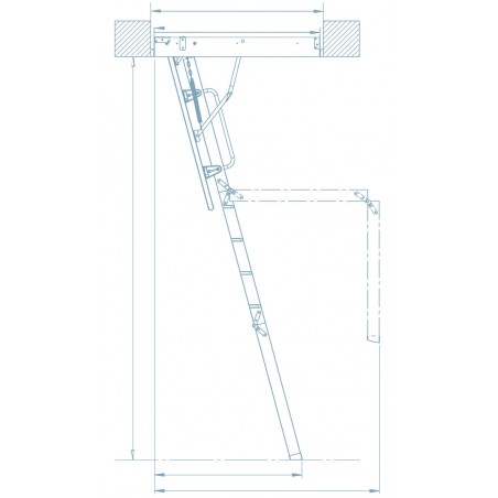 Keylite Zoldertrap  70x140 cm