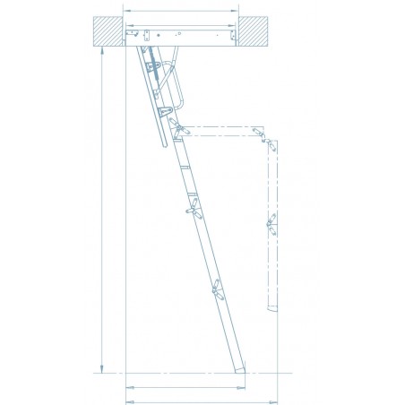 Keylite Zoldertrap brandwer. 70x100